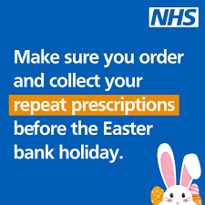 Ordering prescriptions before the Bank Holiday Weekend